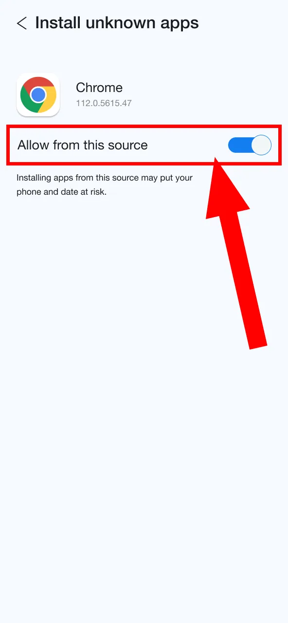 Adjust settings to permit Melbet app.
