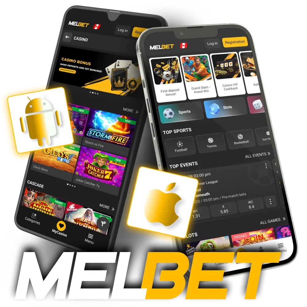Melbet brings instant access to games on iOS and Android.