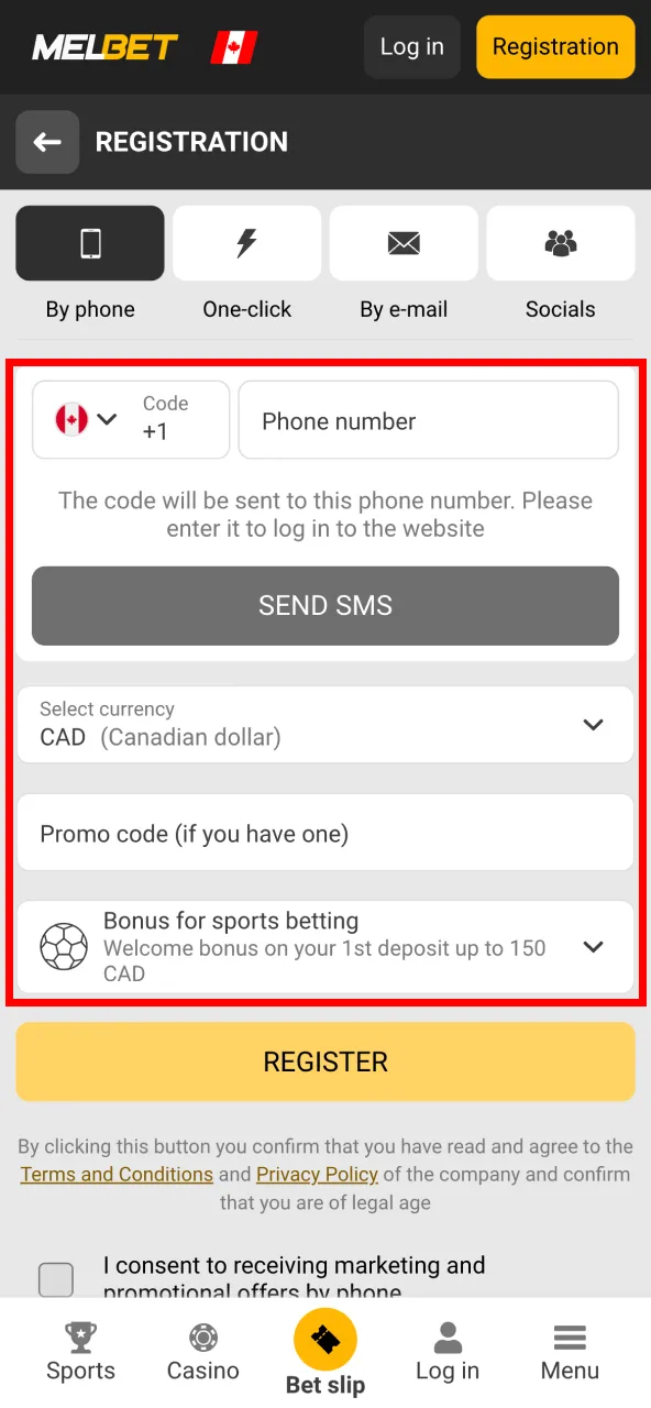 Enter your info and unlock offers at Melbet.