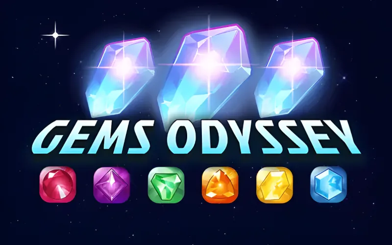 Spin through a galaxy of gems in Gems Odyssey at Melbet.