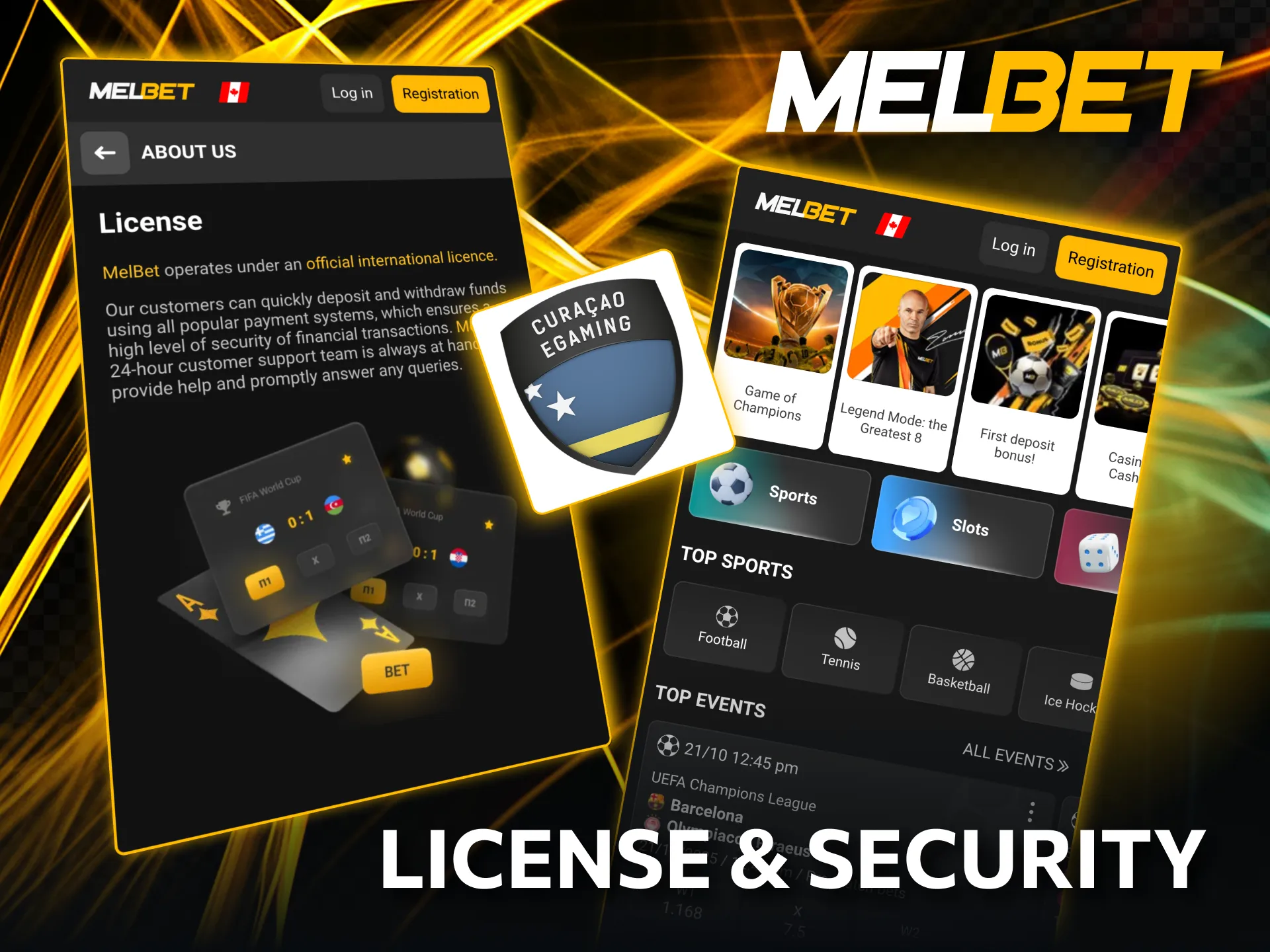 Your safety is guaranteed on Melbet through strong encryption.