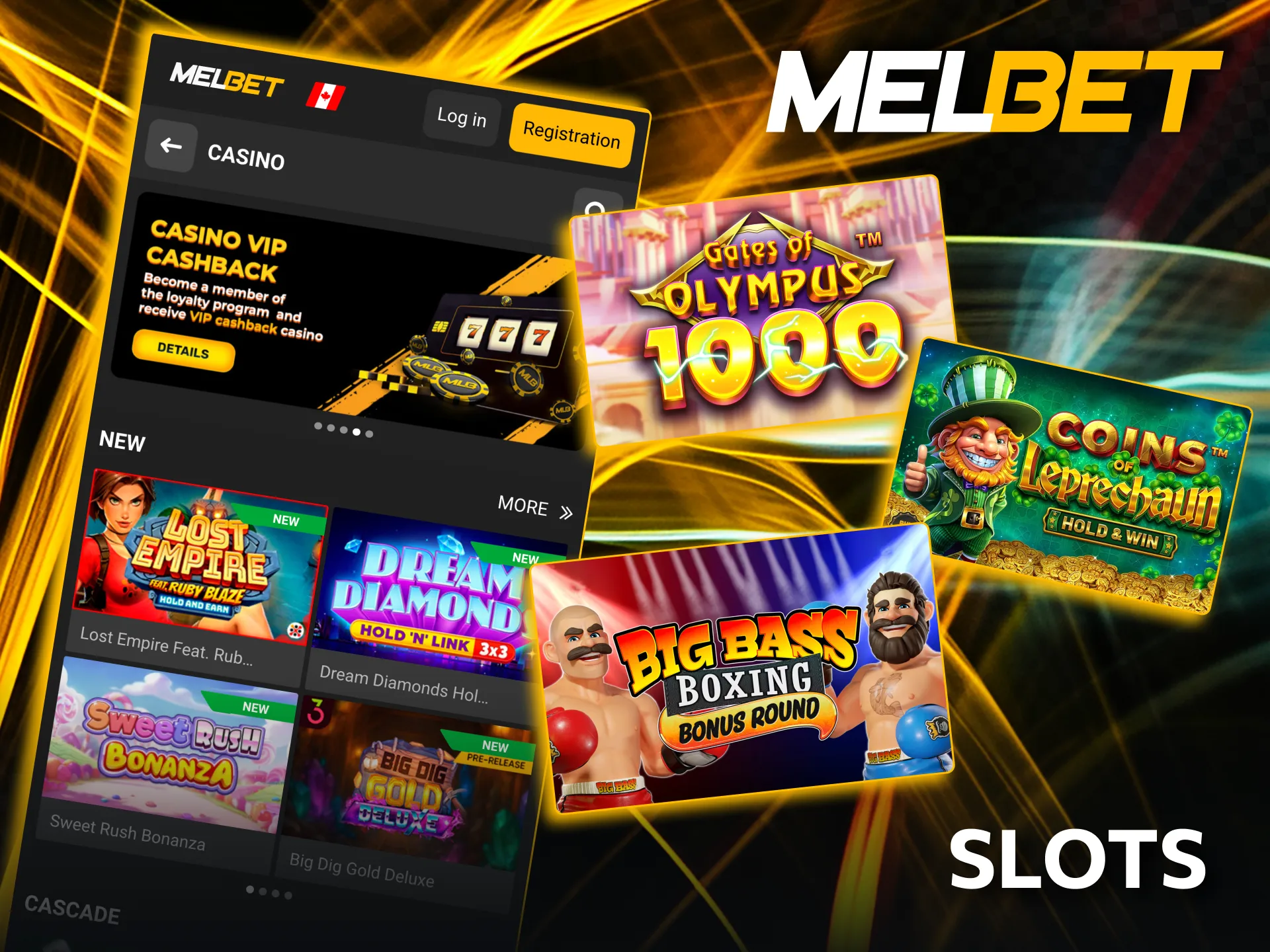 Spin and win with Melbet slot selections.