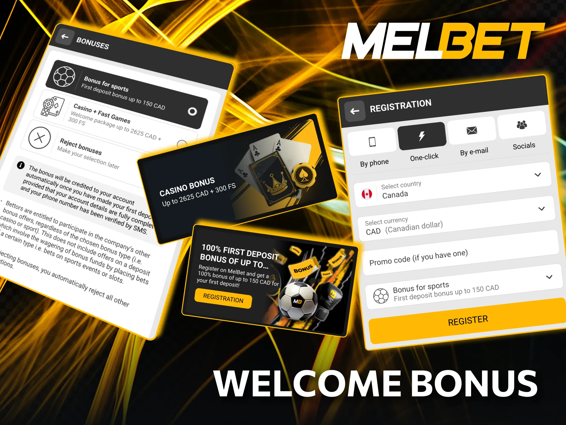 Exclusive Melbet bonus for new users in Canada.