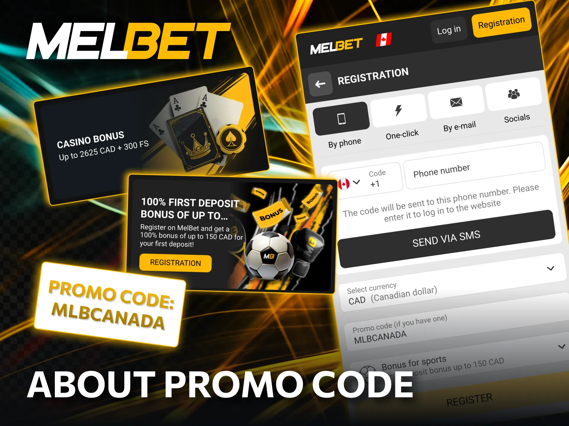 Casino and sports rewards using Melbet promo voucher.