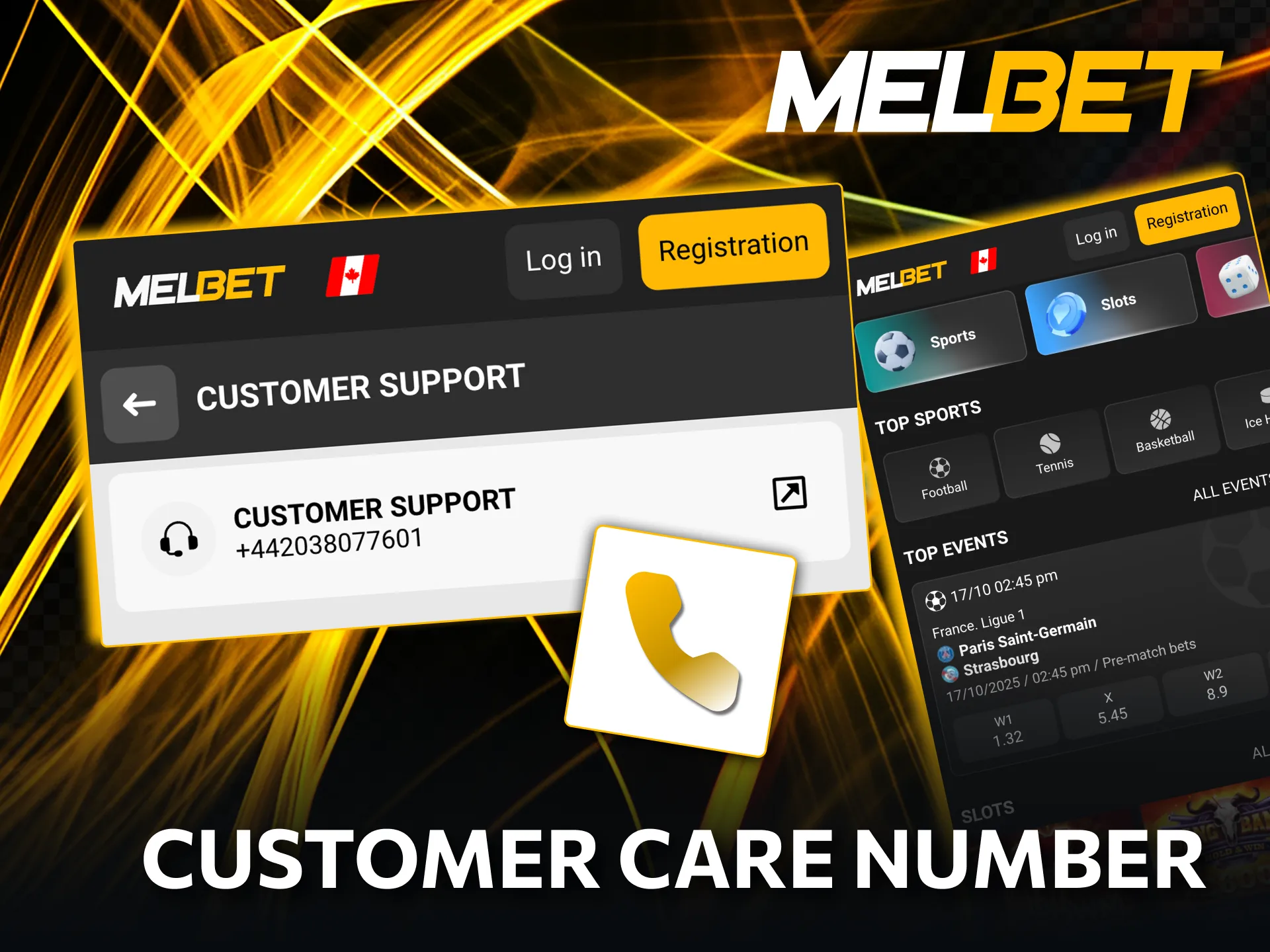 Free Melbet support call with callback option.