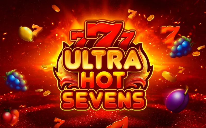 Ultra Hot Sevens on Melbet lights up the reels with classic firepower.